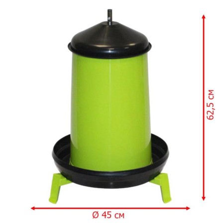 Bunker feeder for poultry at 18 kg, on legs, plastic-1