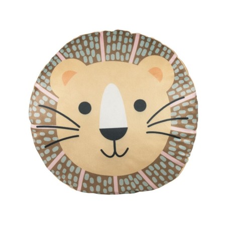 Pillow - Lion toy, size 35x35 cm, yellow color