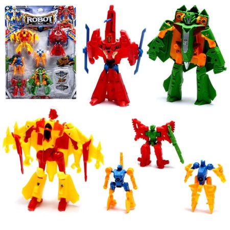 Set of robots "Aviabots" are transformed, 6 pieces