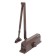 DELTIMATE DD-150 A-C (80-160 kg) door closer, brown color, frost-resistant