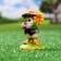 Garden figure "Sparrow with a flower" 5x5x8cm