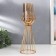 Summary Metal for 1 candle "FARCH WITH Gold balls" gold 37x12x12 cm
