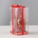 New Year's candle "Christmas tree" 10x5cm, red