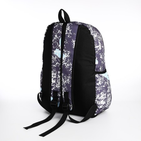 A backpack with a zipper, the color is gray-3