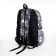A backpack with a zipper, the color is gray
