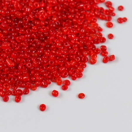Glass beads 12/0 "cherry" transparent 450 gr
