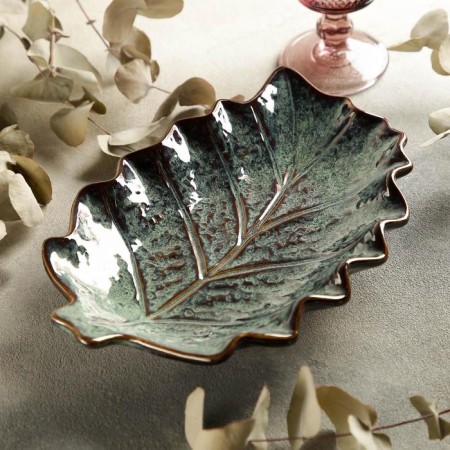 Ceramic ceramic salad bowl. Sheet ", 27.5 × 19 × 5 cm-1