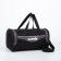 Sports bag, lightning department, 3 outer pockets, long belt, black/gray color