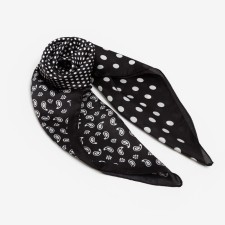 Women's scarf minku rr 70*70 cm, black color
