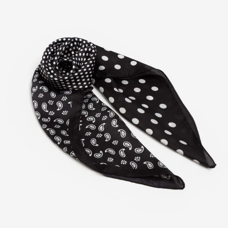 Women's scarf minku rr 70*70 cm, black color