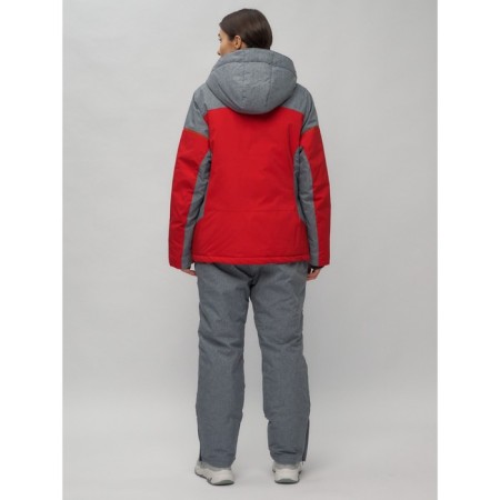 Ski suit female, size 60, red color-21