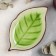 Ceramic serving dish "Tallula. Sheet ", 17 × 10 cm, green color