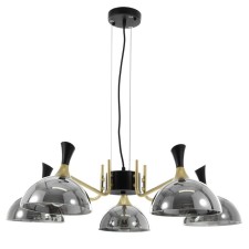 Miranda chandelier 5he27 40W Black gold 65x65x25-145 cm