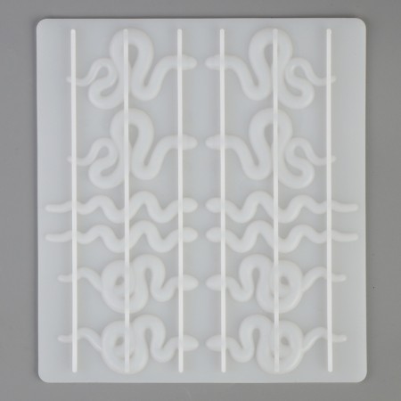 Silicone Mold "Snakes" 16.5x14.8x1 cm