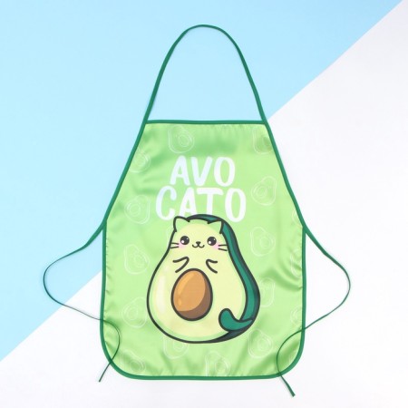 Apron for children for creativity Ethel "Avocado" 49x39 cm-4