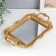 Standing interior polystone with the Scarabi mirror golden 37.5x22.5 cm