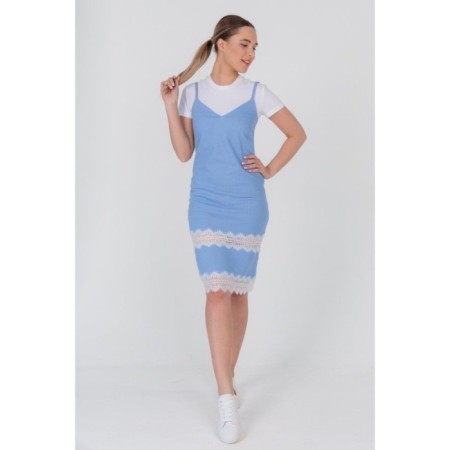 Women's sundress with lace, size 44-1