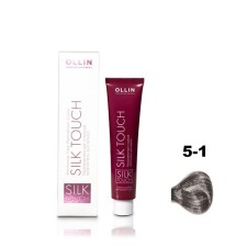 Краситель для волос Ollin Professional Silk Touch, безаммиачный, тон 5/1 светлый шатен пепельный