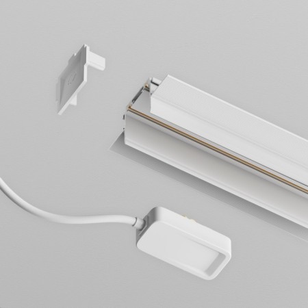 Power supply for the built-in track system Technical TRA084B-12W-200, 200x2.5x1.8 cm, white color-3