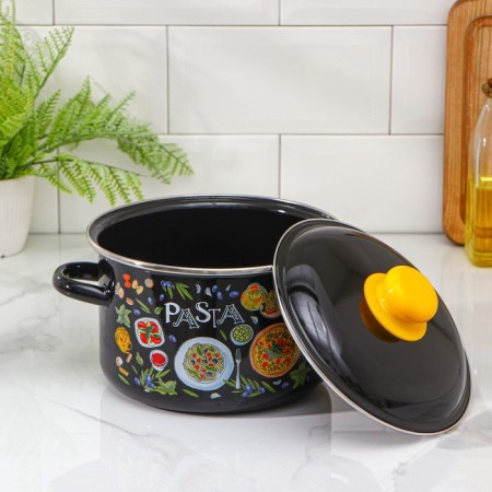 Pasta pan, 3 l, enameled cover, induction-2