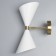 Sconces "Murano" 2he27 40W white-gold 16x26x40 cm