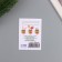 Postcard with seeds "grow itself" "snake" 5*7cm