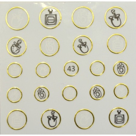 Nail sticker "Liquid Stone", 43