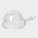 Bucket with a measuring scale of the share, 1 l, 29.5 × 18 × 10.5 cm, transparent