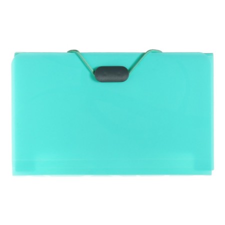 Elastic band A6, 12 departments, patterns, turquoise pastel-1