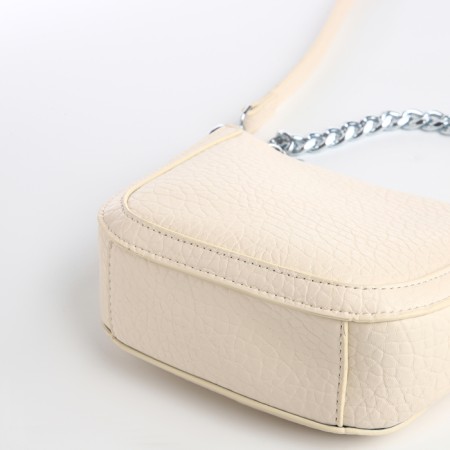 Bag Women's Cross-Bodi with a zipper, milk color-4