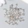 Decor for creativity Metal "Root with heart" silver 0.8x1.5 cm