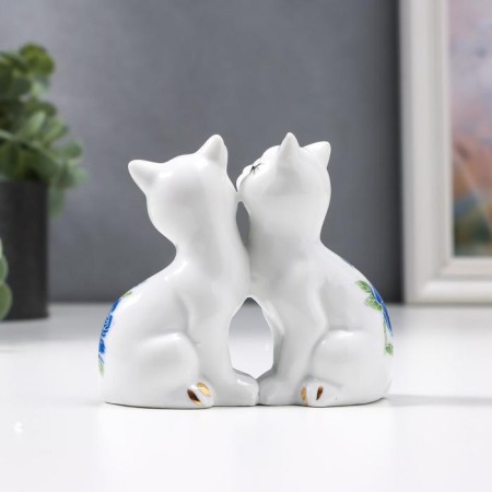 Souvenir "2 kitten in a flower" 7x8 cm-3