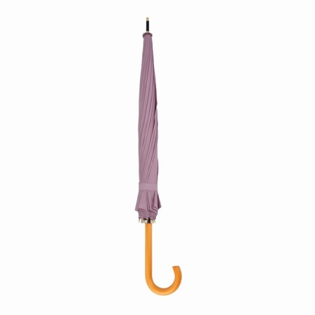Umbrella - semi -automatic “pastel” cane, 16 knitting needles, r = 52 cm, pink color-7