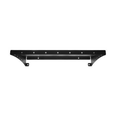 Metal shelf 400x220 mm for storing heavy cargo, wall, black-4