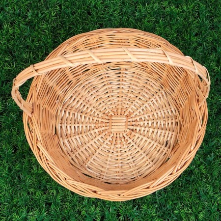 Karina basket, No. 3, Dodno = 25 cm, Dopta = 31 cm, h = 9/34 cm, manual weaving, willow-2