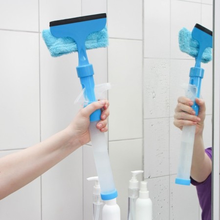 Workshop with a spray and a water supply of the share, a microfiber nozzle, 42 × 14 × 5 cm, blue color-7