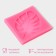 Mold Dolyana "Leaf. Tropics", silicone, 6.5 × 6.5 cm, pink color