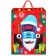 New Year. Gift package, 18x23x11.5 cm, packaging, blue tractor