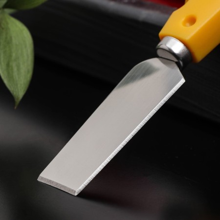 Cheese knife Chece Chees, 13.5 cm, yellow color-1
