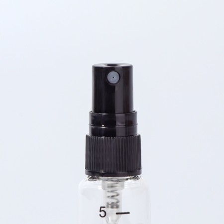 A bottle for storage, with a spray, packing 10 pcs, 5 ml, black/transparent color-4