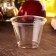 A glass of plastic disposable PET, 200 ml, d = 9.5 cm, the color is transparent