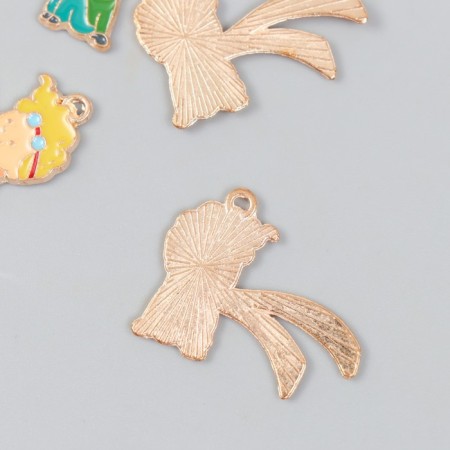 Decor for creativity metal, enamel "Little Traveler" 2.4x3 cm-1