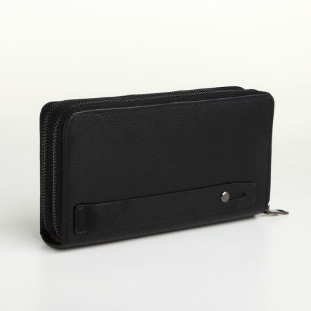 Male clutch on lightning, textura, black color-1