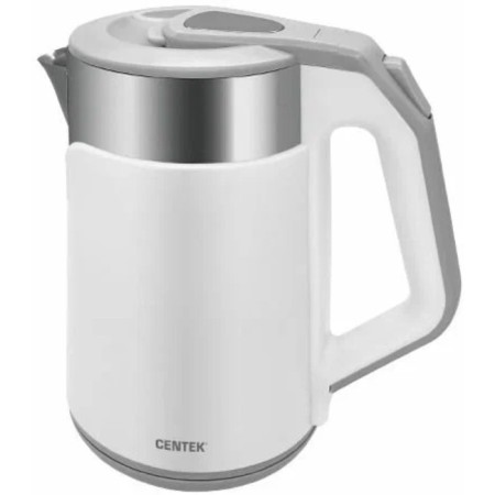 Electric kettle Centek CT-0023, plastic, Metal flask, 2 l, 2000 watts, white