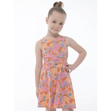 Dress for girls, height 104 cm, peach color