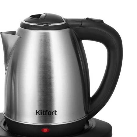 Tea kit KitFort KT-6638, Metal, 1.8/1.2 L, 1500 W, black-silver-2