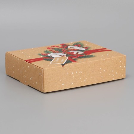 Folding box "Parcel", 21 x 15 x 5 cm, new year-1