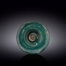 Deep plate Wilmax England Spiral, D = 20 cm, 800 ml, green color