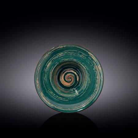 Deep plate Wilmax England Spiral, D = 20 cm, 800 ml, green color