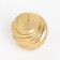 Figure candle "Spiral ball", 5.5x5.5 cm, gold